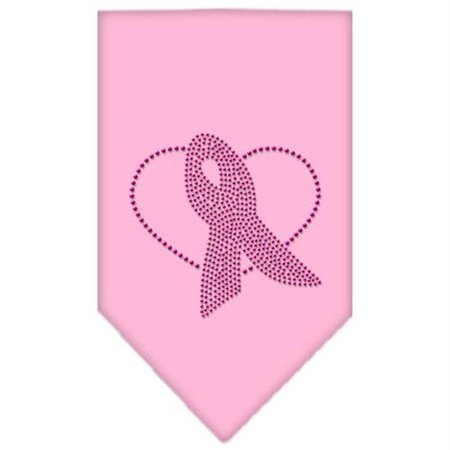 UNCONDITIONAL LOVE Pink Ribbon Rhinestone Bandana Light Pink Large UN802797